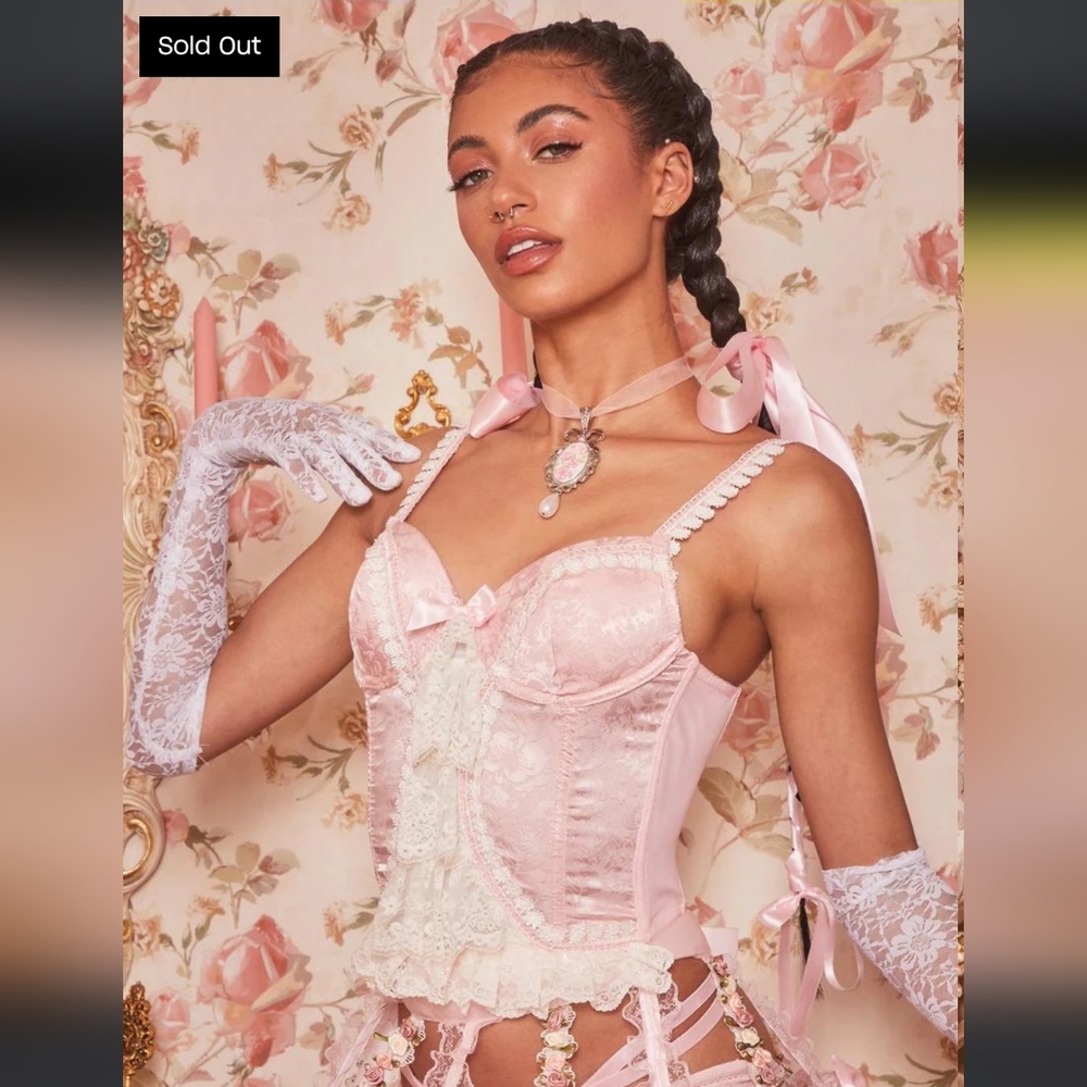 Dolls Kill Lady Luxury Bustier Top - Picture 3 of 16